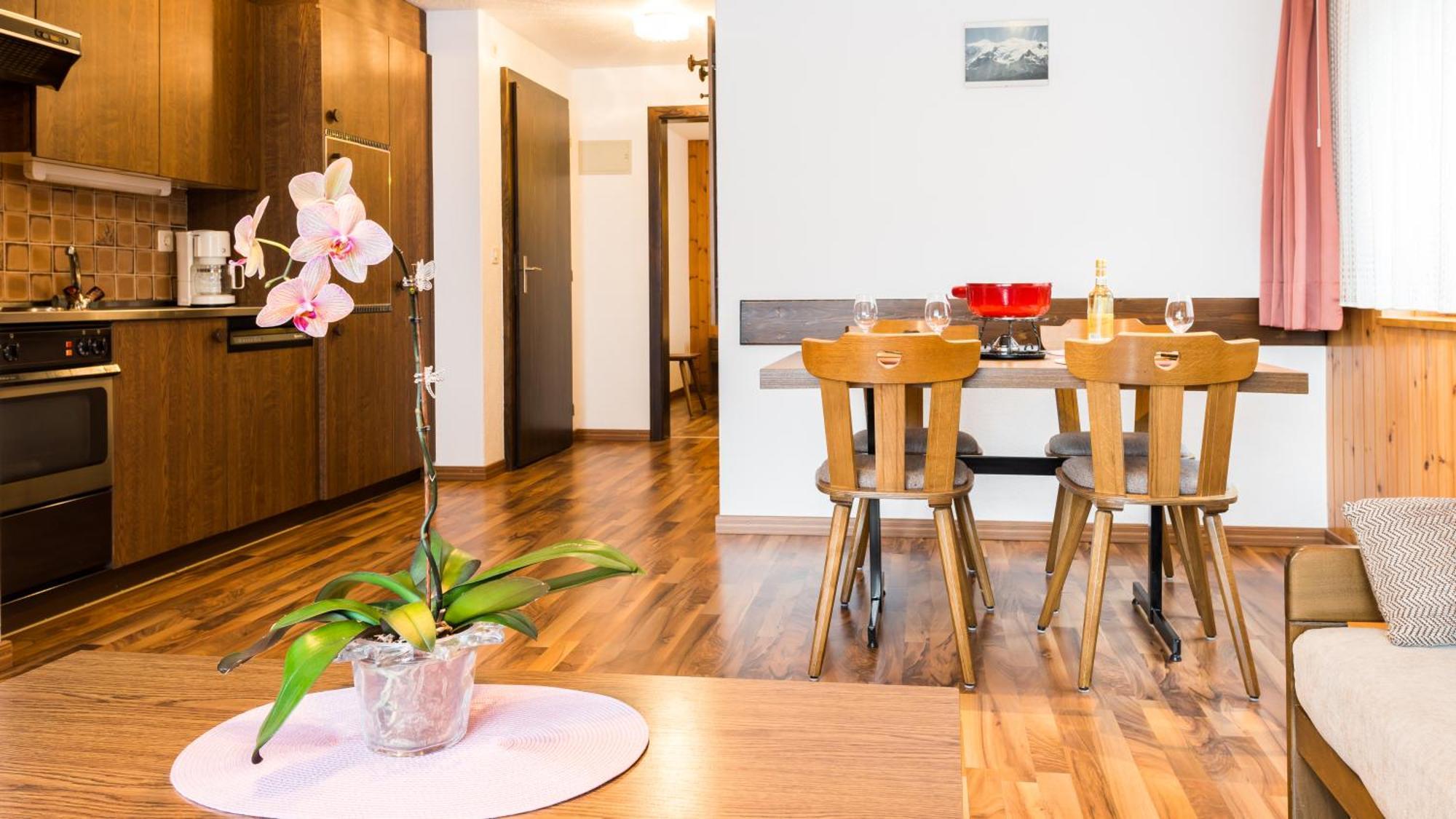 Haus Alba Daire Saas-Almagell Oda fotoğraf